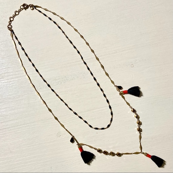 Jcrew brass tassel necklaces - Picture 2 of 6